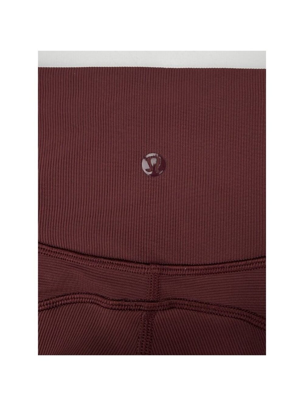 Lululemon Ribbed Contoured Crop Red Merlot - Picture 6 of 6